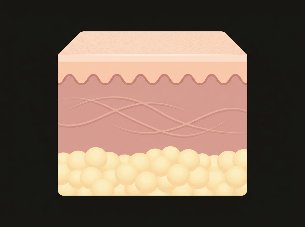 Cross-section of skin